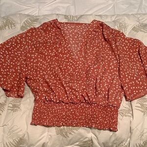 Floral Rust Women's Top